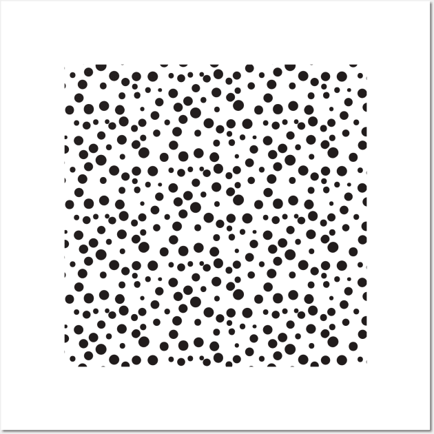 Monochrome Dots Pattern Wall Art by Patternos